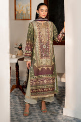 Selene By Roheenaz Unstitched 3 Piece Printed Cambric Fall Suit-RNP-04-A-Enola