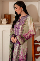 Selene By Roheenaz Unstitched 3 Piece Printed Cambric Fall Suit-RNP-05-A-Sadie