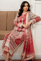 Selene By Roheenaz Unstitched 3 Piece Printed Cambric Fall Suit-RNP-05-B-Robin