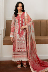 Selene By Roheenaz Unstitched 3 Piece Printed Cambric Fall Suit-RNP-05-B-Robin