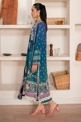 Selene By Roheenaz Unstitched 3 Piece Printed Cambric Fall Suit-RNP-06-A-Dahlia