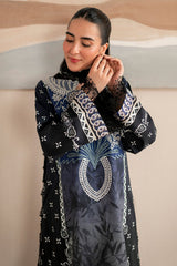 Selene By Roheenaz Unstitched 3 Piece Printed Cambric Fall Suit-RNP-06-B-Iris