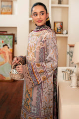 Selene By Roheenaz Unstitched 3 Piece Printed Cambric Fall Suit-RNP-07-A-Honey
