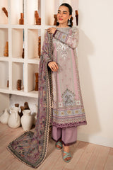 Selene By Roheenaz Unstitched 3 Piece Printed Cambric Fall Suit-RNP-07-B-Lavender