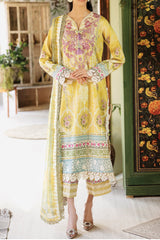 Flora by Rohenaz Unstitched 3 Piece Printed Lawn Suit-RNP-07-B