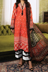 Flora by Rohenaz Unstitched 3 Piece Printed Lawn Suit-RNP-08-A