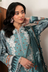 Selene By Roheenaz Unstitched 3 Piece Printed Cambric Fall Suit-RNP-08-B-Aurora