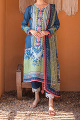 Azalea By Roheenaz Unstitched 3 Piece Printed Lawn Suit-RNZ-07-B-Mirage Mesh