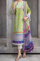 Azalea By Roheenaz Unstitched 3 Piece Printed Lawn Suit-RNZ-08-B-Serene Seafoam