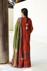 Zara Shahjahan Unstitched 3 Piece Winter Shawl Suit-Roshan