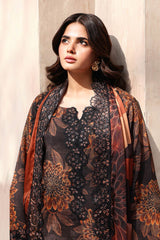 Naqsh By Ramsha Unstitched 3 Piece Emb Rawsilk Suit-RS-02