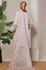 Bin Saeed Stitched 3 Piece Luxury Suit-RTCS-2307-Light Grey