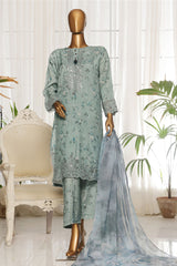 Majestic By HZ Stitched 3 Piece Festive Emb Silk Collection'2025-RTE-008