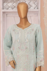 Gira By Bin Saeed Stitched 3 Piece Luxury Emb Chiffon Suit-RTS-979-Sky Blue