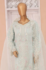 Gira By Bin Saeed Stitched 3 Piece Luxury Emb Chiffon Suit-RTS-979-Sky Blue