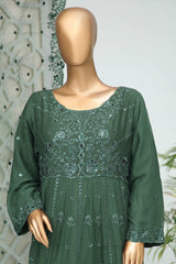 Shazlin By Bin Saeed Stitched 3 Piece Emb Chiffon Frocks Collection'2024-RTSC-993-Green
