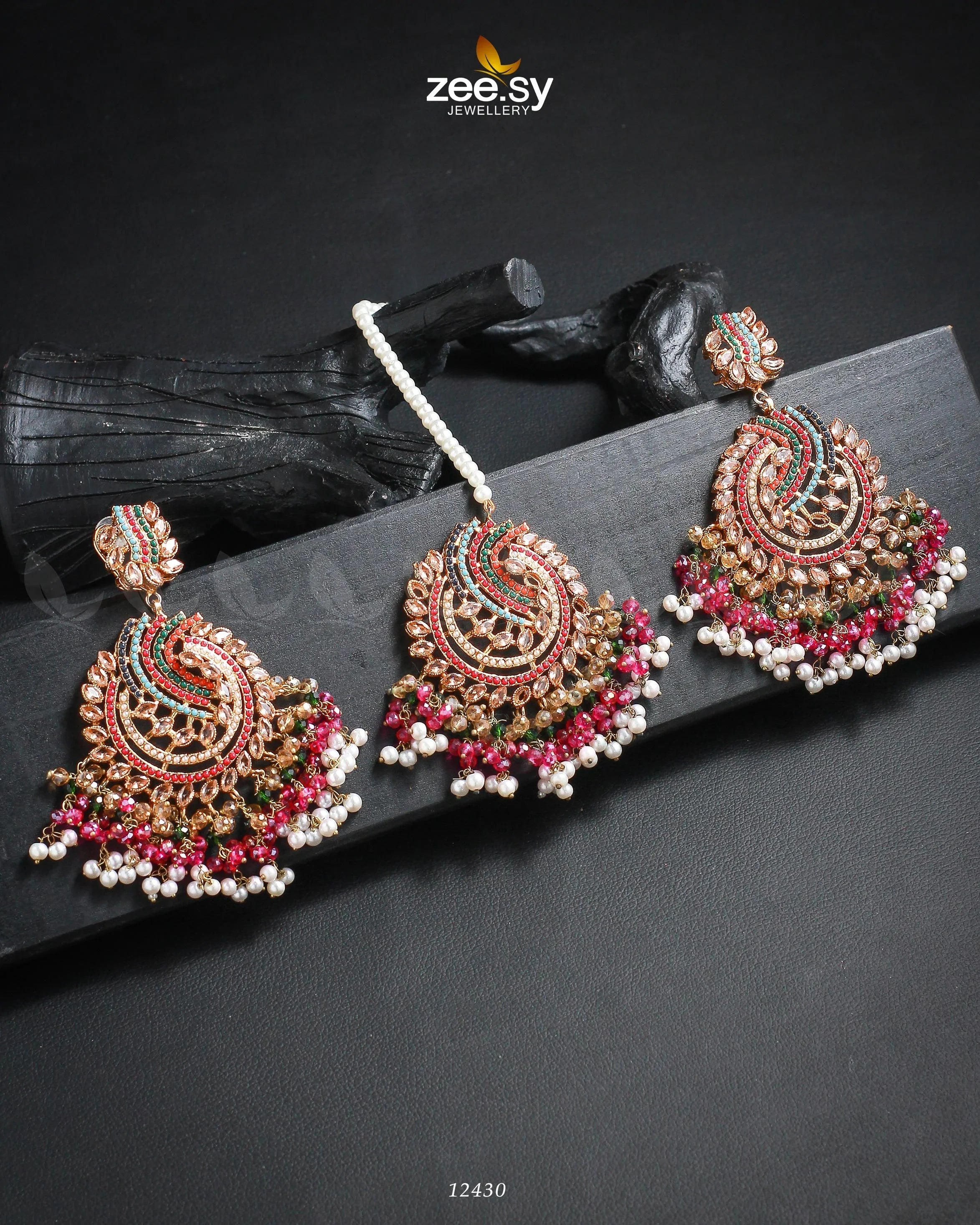 Radiance Earrings Champagne - Zeesy Jewellery