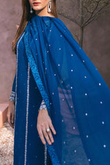 Azure Ensembles 3 Piece Unstitched Festive Formals Suit-AS-116-Radiant Sky