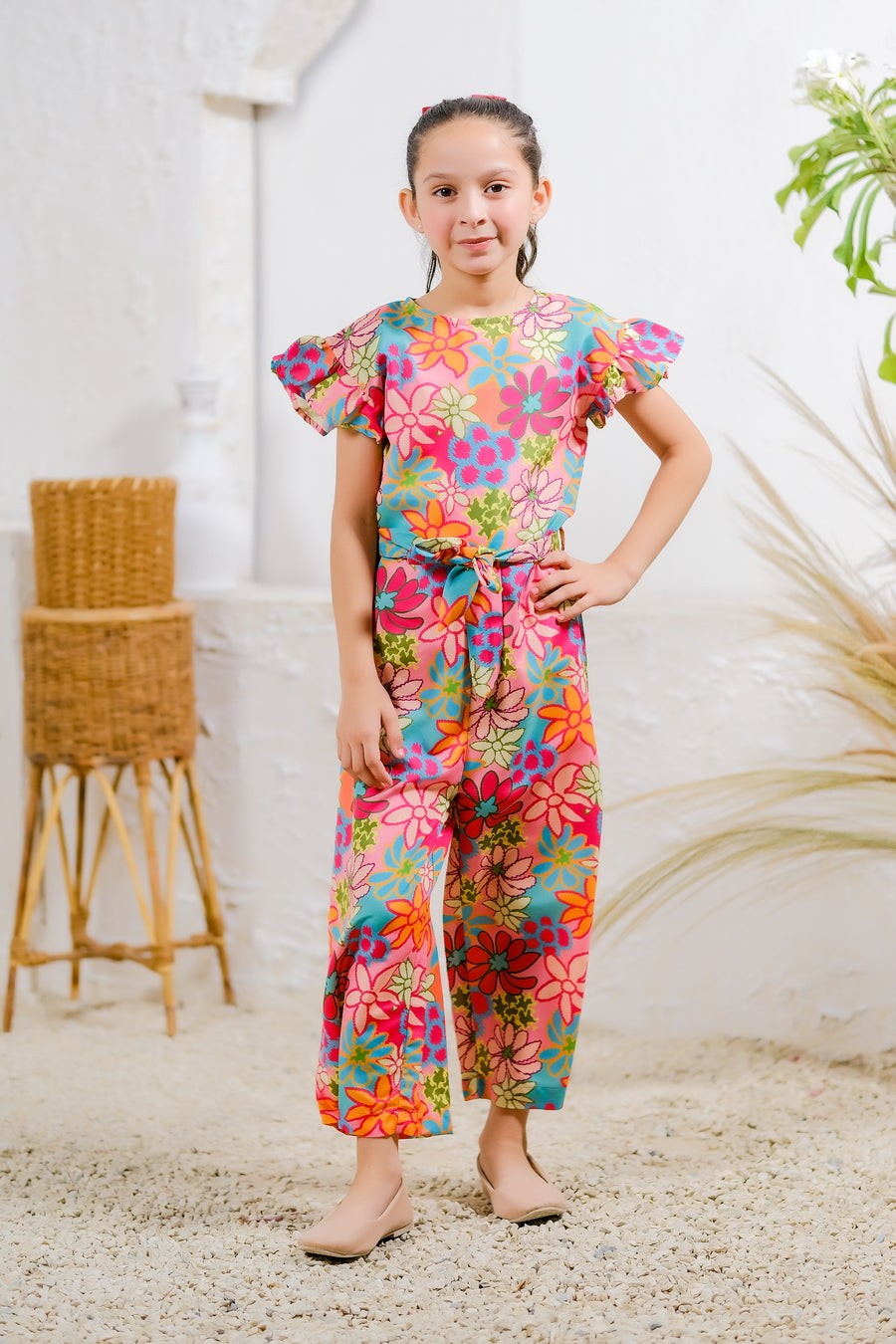 Sprinkles Stitched 1 Piece Summer Jumpsuit Kids Collection'2025-Rainbow Garden Jumpsuit