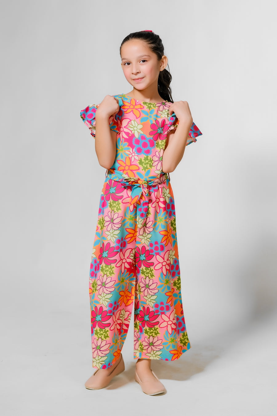 Sprinkles Stitched 1 Piece Summer Jumpsuit Kids Collection'2025-Rainbow Garden Jumpsuit