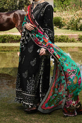 SS Lawn By Hussain Rehar Unstitched 3 Piece Emb Lawn Suit-Rave