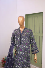 Mummy & Me By Suntex Stitched 3 Piece Emb Chikankari Lawn Suit-OS-2637
