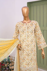 Mummy & Me By Suntex Stitched 3 Piece Emb Chikankari Lawn Suit-OS-2639