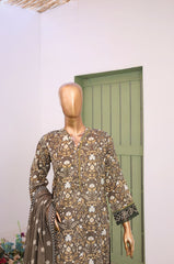 Mummy & Me By Suntex Stitched 3 Piece Emb Chikankari Lawn Suit-OS-2636