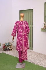 Mummy & Me By Suntex Stitched 3 Piece Emb Chikankari Lawn Suit-OS-2638