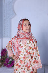 Mummy & Me By Suntex Stitched 3 Piece Kids Emb Chikankari Lawn Suit-SH-2640