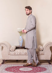 Real Image Mens Kurta Shalwar Winter Collection'2025-P-62sc Light Brown