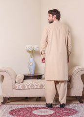 Real Image Mens Kurta Shalwar Winter Collection'2025-P-61sc Camel