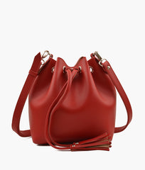 RTW Creation - Red bucket bag