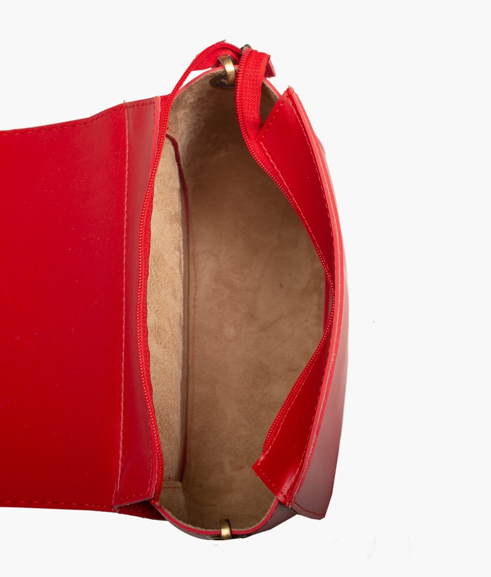 RTW Creation - Red foldover saddle bag