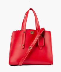 RTW Creation - Red multi compartment satchel bag