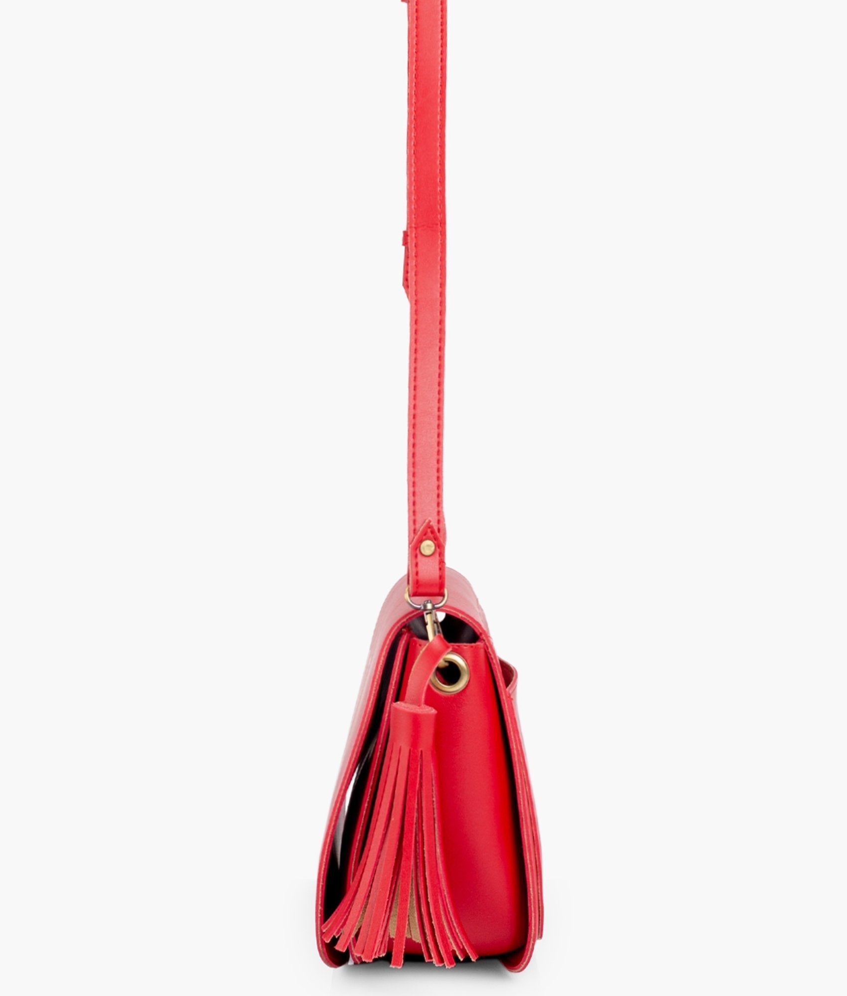 RTW Creation - Red foldover saddle bag