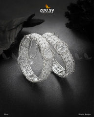 Regalia Bangles Silver - Zeesy Jewellery