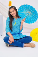 Ochre Clothing Stitched 1 Piece Digital Printed Cotton Lawn Kids Kurta-OCH-CLDPK-2