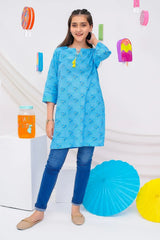 Ochre Clothing Stitched 1 Piece Digital Printed Cotton Lawn Kids Kurta-OCH-CLDPK-2