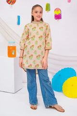 Ochre Clothing Stitched 1 Piece Digital Printed Cotton Lawn Kids Kurta-OCH-CLDPK-13