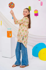 Ochre Clothing Stitched 1 Piece Digital Printed Cotton Lawn Kids Kurta-OCH-CLDPK-13