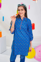 Ochre Clothing Stitched 1 Piece Digital Printed Cotton Lawn Kids Kurta-OCH-TTBCL-0