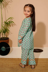 Ochre Clothing Toddlers Eastern Swiss Lawn Digital Printed 2 Pc Suit