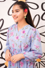 Ochre Clothing Western Tops Printed Georgette Full Length Dress