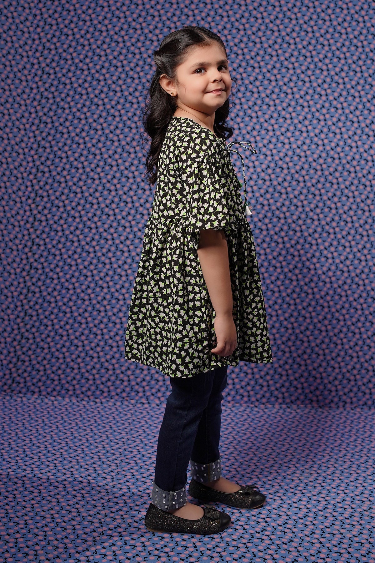 Printed Georgette Top - Wear Ochre