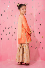 Ochre Clothing Cotton Silk Embellished 3 Pc Suit