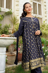 Cotton Karandi Printed 3 Pc Suit - Wear Ochre