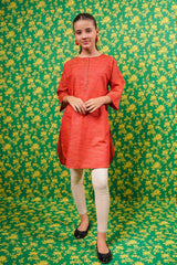Multi Yarn Jacquard Kurta - Wear Ochre
