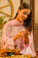 Best Cotton Silk Hand Adda Work 3 Pc Suit - Wear Ochre -