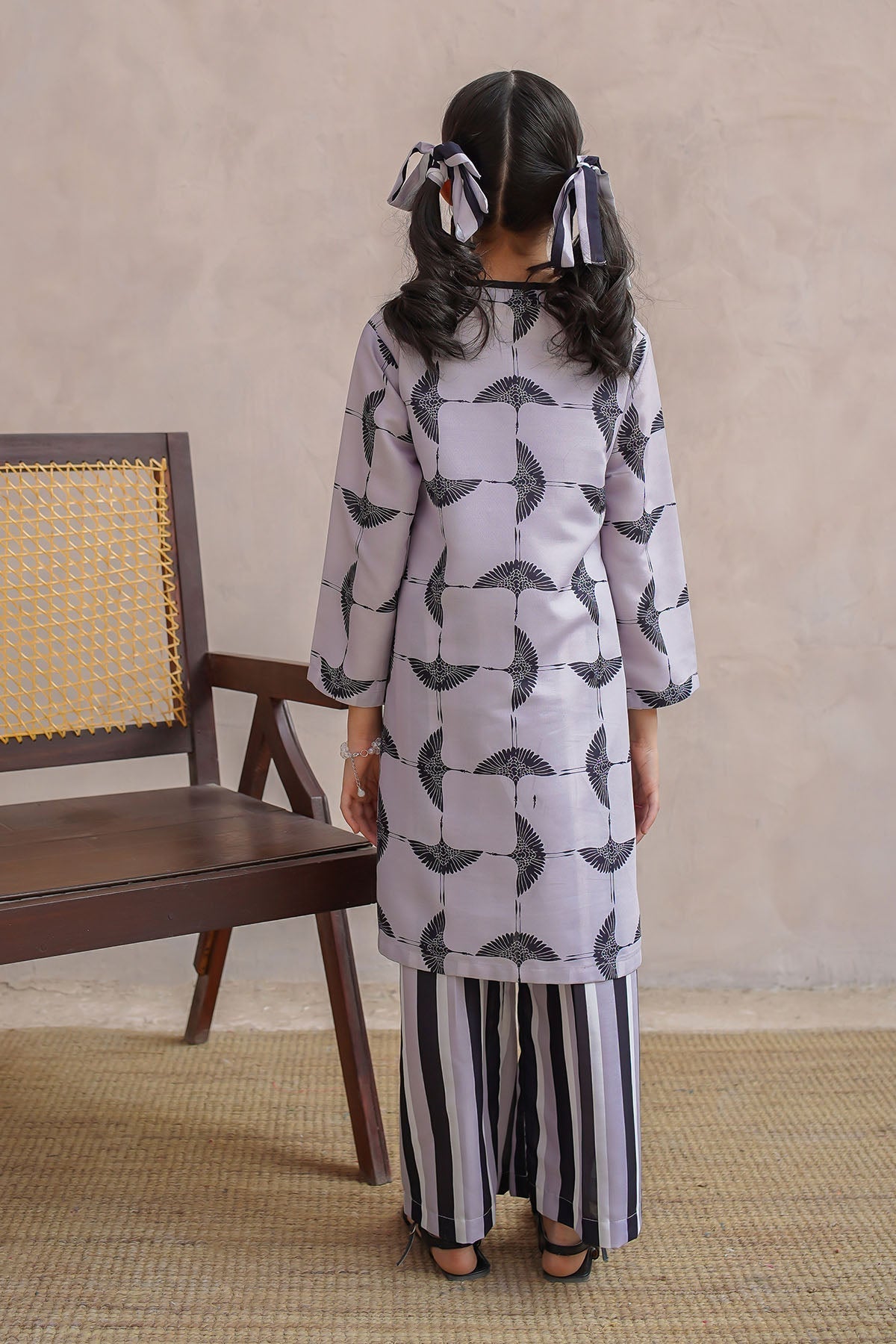 Ochre Clothing Girls Co-ords Swiss Lawn Digital Printed 2 Pc Suit